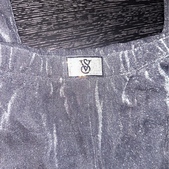 Victorias Secret Silver Shine Long Pajamas Set Large - Picture 9 of 10